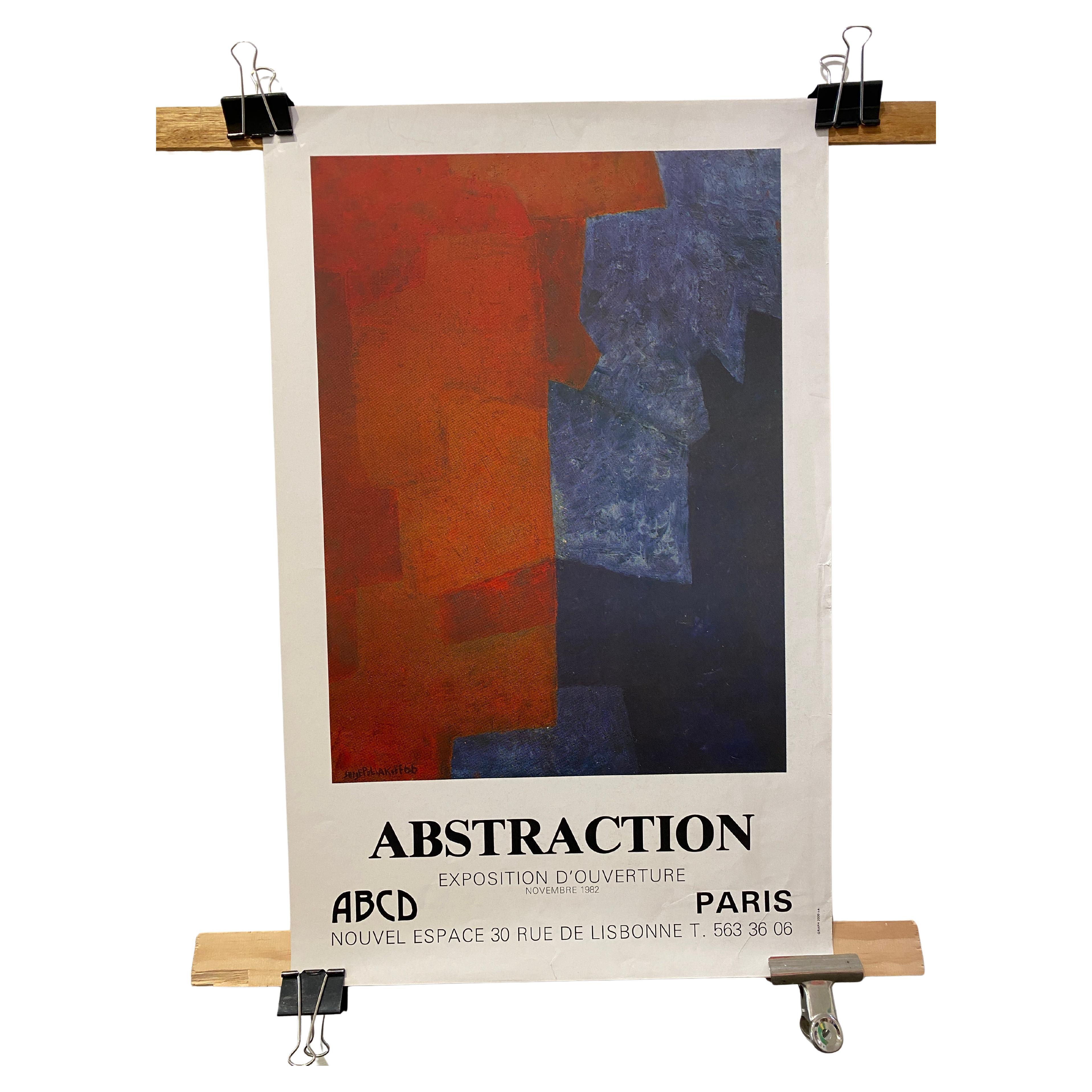 Original Vintage Poster Serge Poliakoff, 'Abstraction' 1980