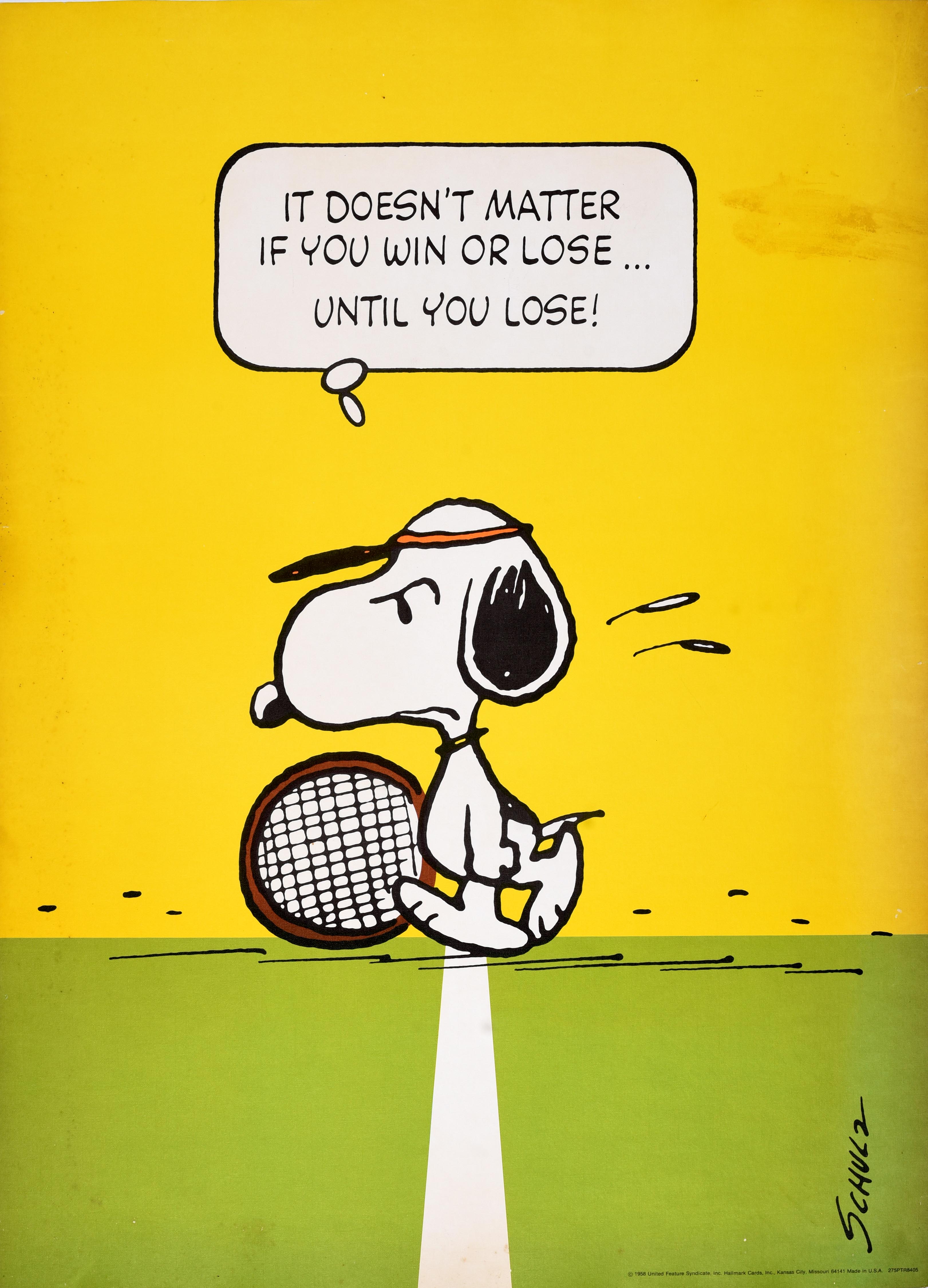 Mid-Century SNOOPY Original Vintage French Poster, 1958 