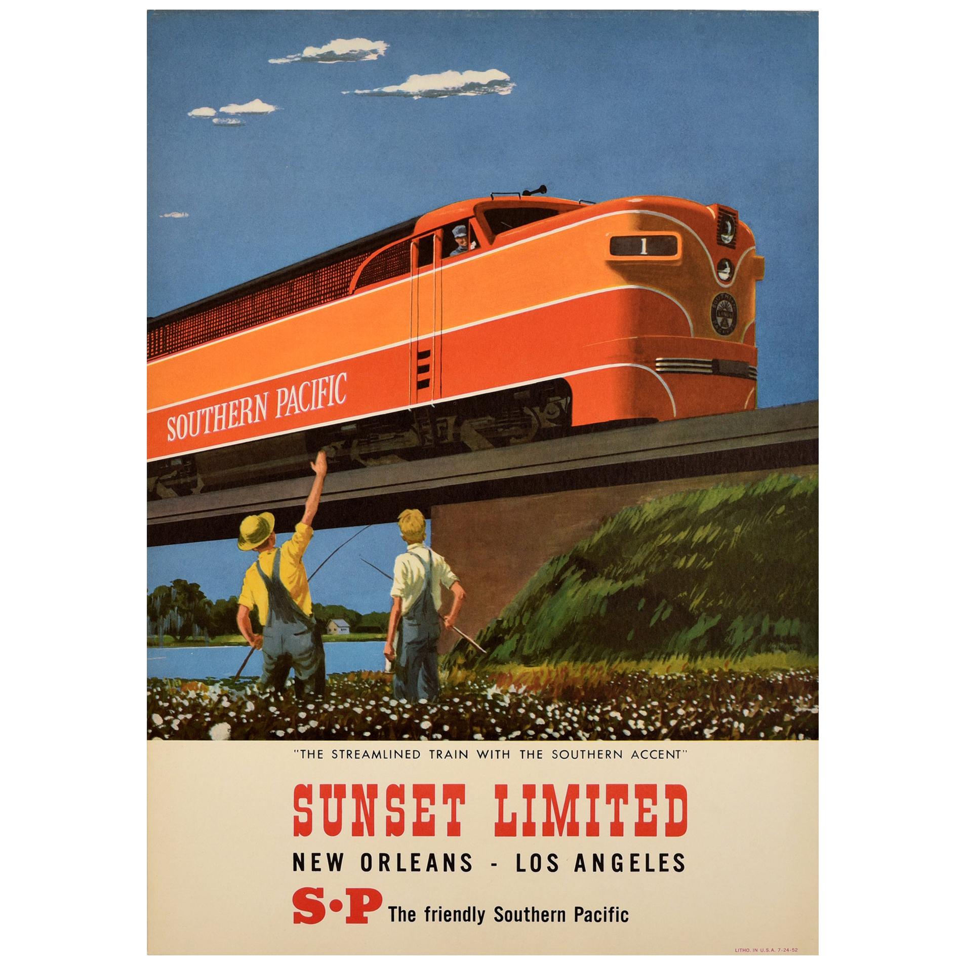 Union Pacific Railroad Sun Valley Travel Poster by C. Peet, circa 1960
