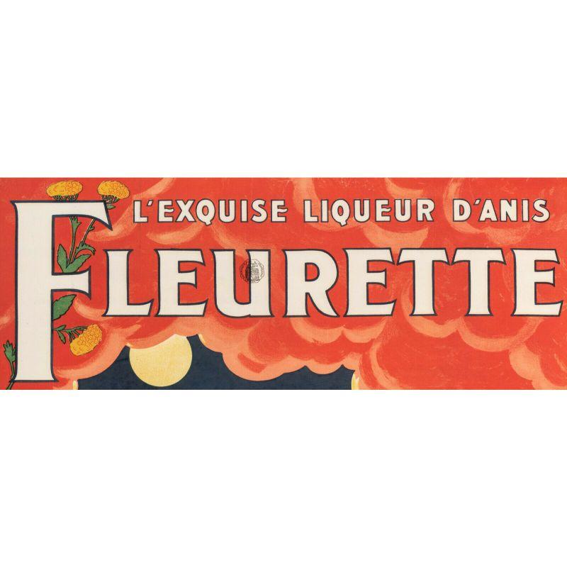Original Vintage Poster-The Exquisite Anise Fleurette Liqueur, 1925

Poster of the 