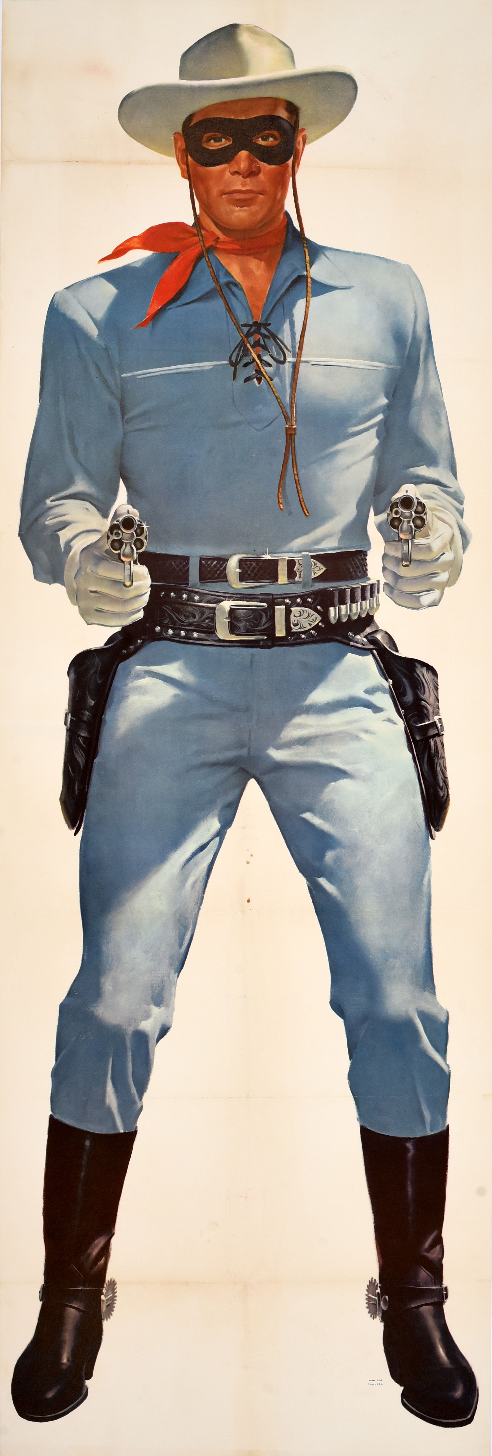 Original Vintage Poster The Lone Ranger Clayton Moore TV Series Western Outlaw