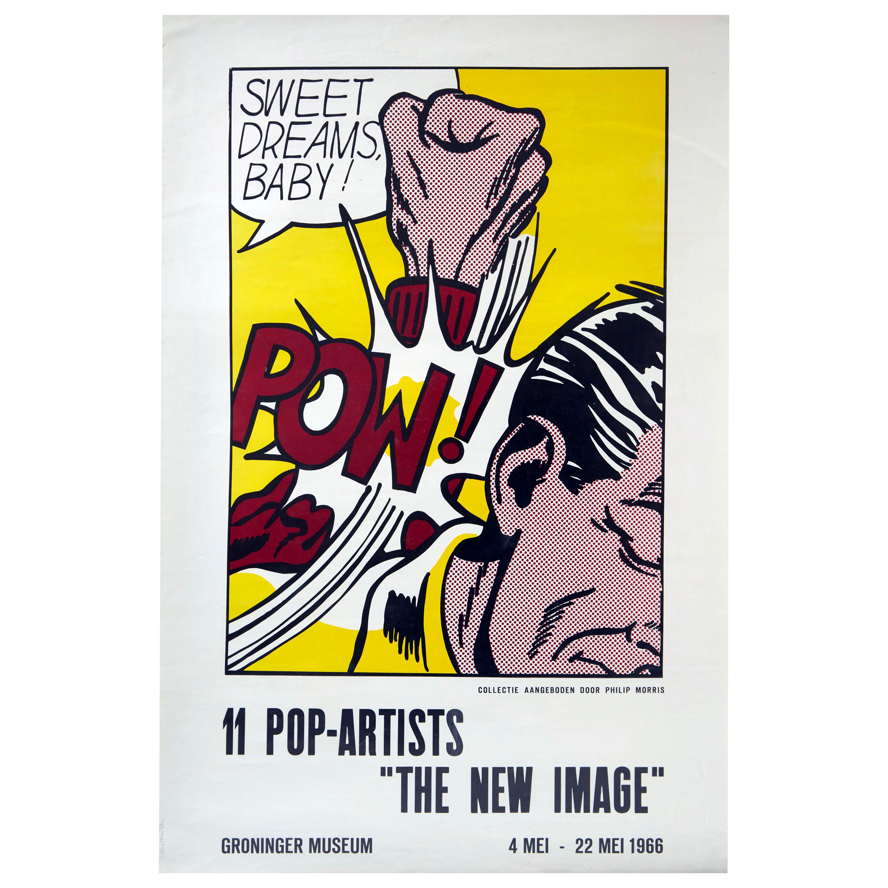 Original Vintage Poster The New Image Pop Art Exhibition Sweet Dreams Baby Pow!
