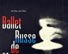 Original Vintage Poster The One And Only Ballet Russe De Monte Carlo Dancer Art