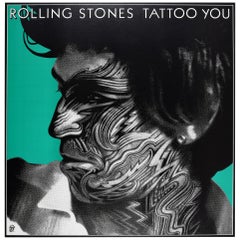 Affiche vintage originale des Rolling Stones Tattoo You Ft. Conception Keith Richards