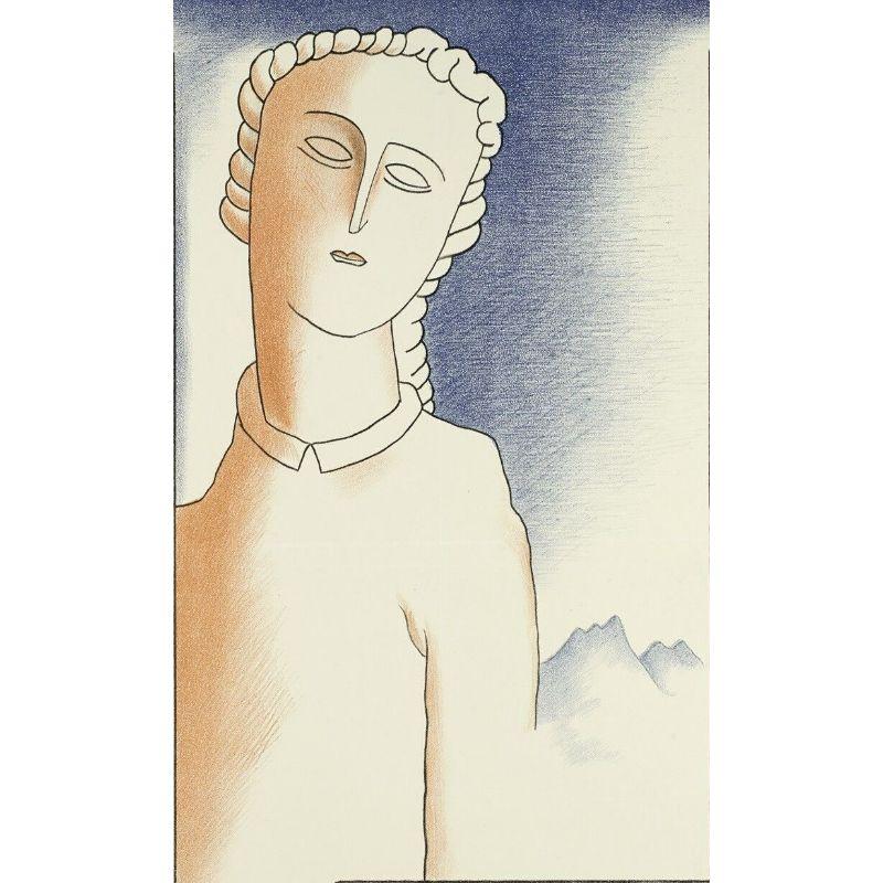 Art Déco Poster originale d'epoca-Veino Pilon-Arte e pittura slovena-Praga, 1927 in vendita