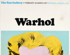 Original Vintage Poster Warhol Exhibition Marilyn Monroe Pop Art Tate Gallery