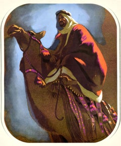 Original Vintage Poster Wool In National Dress Syria Drake Brookshaw Clothing