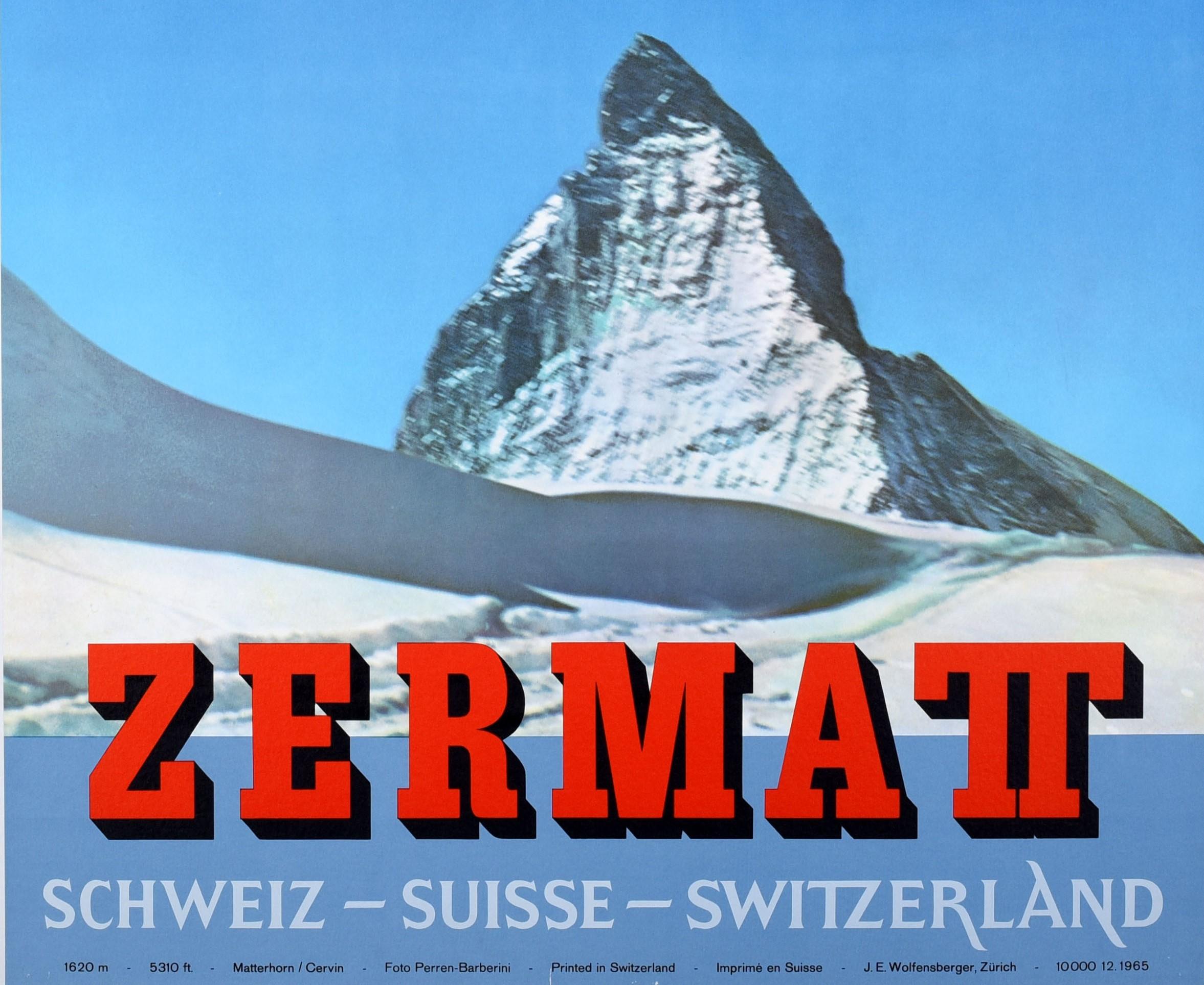 zermatt vintage poster