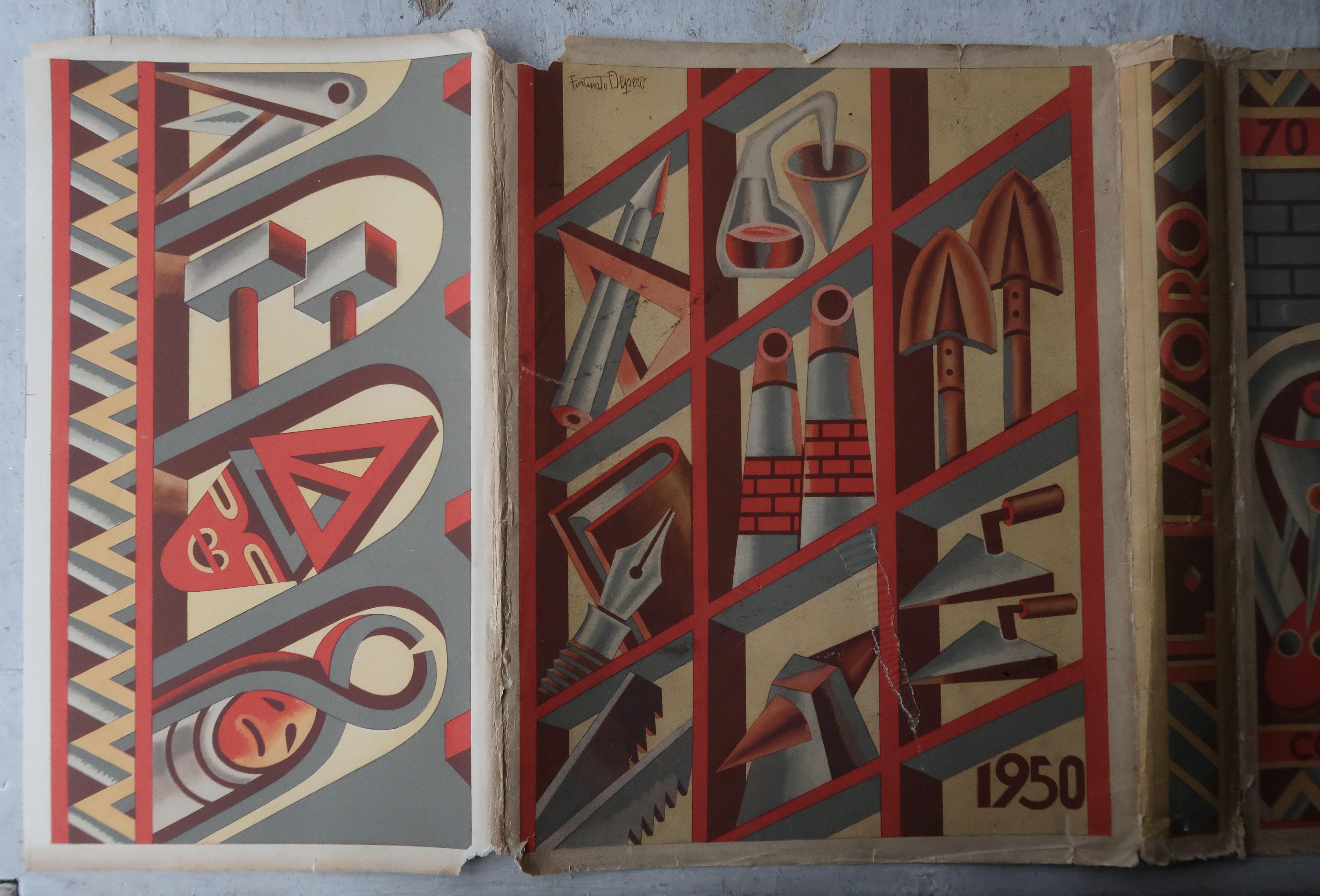 Other Original Vintage Print After Enzo Morelli, Italy, Verzocchi, 1950