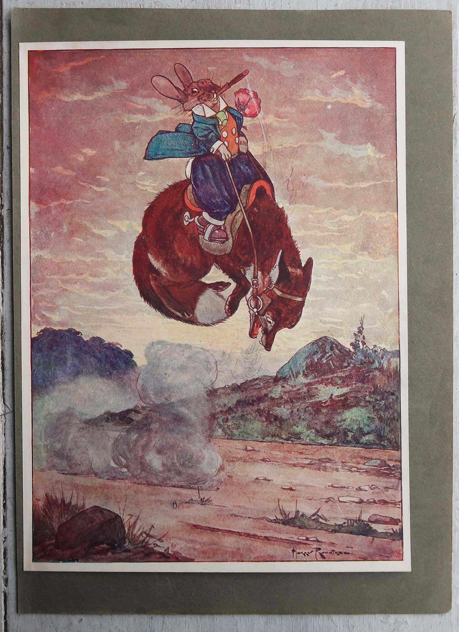 Other Original Vintage Print After Harry Rountree. C.1910