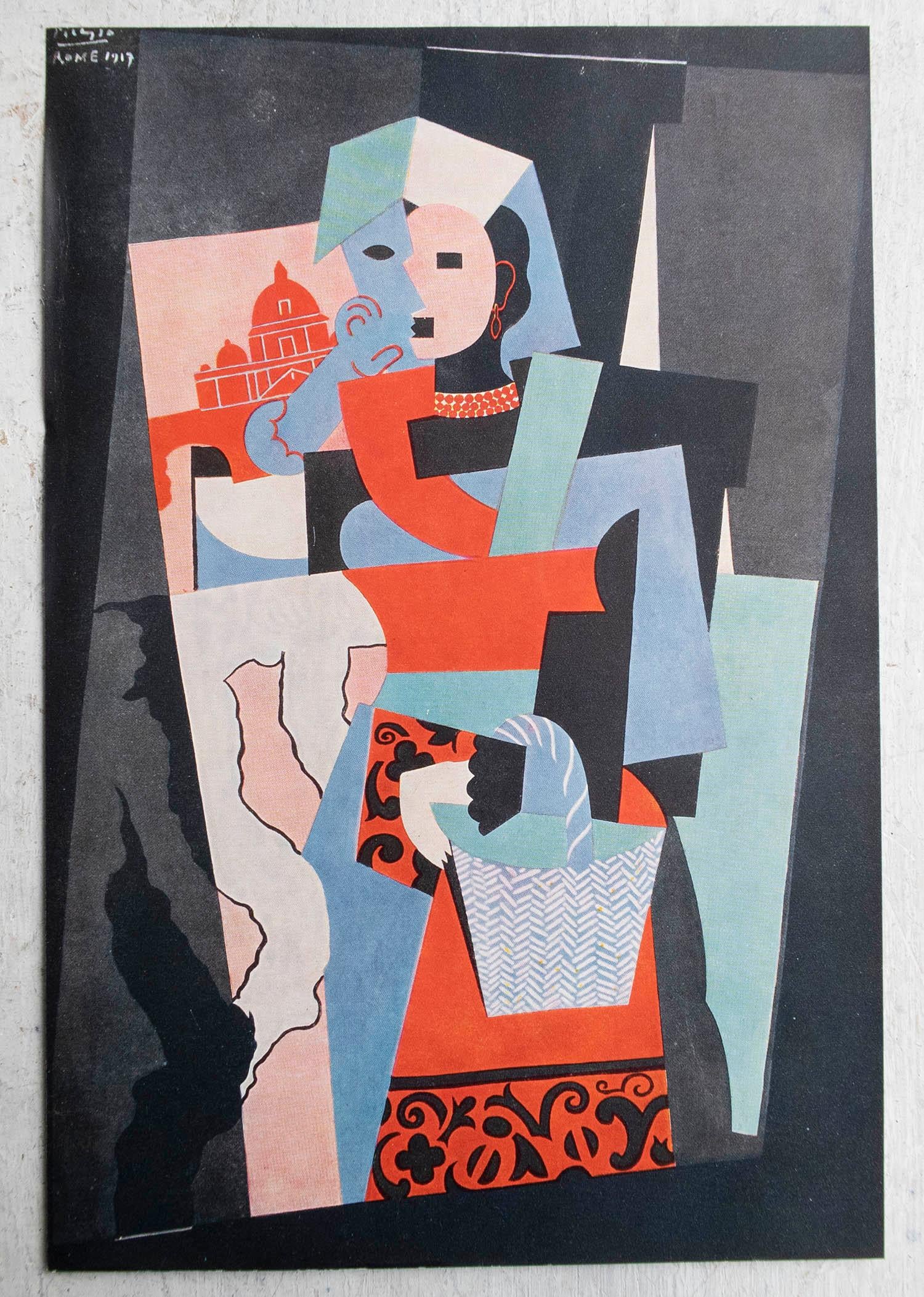 Original Vintage-Druck nach Picasso. C.1950 (Art déco) im Angebot