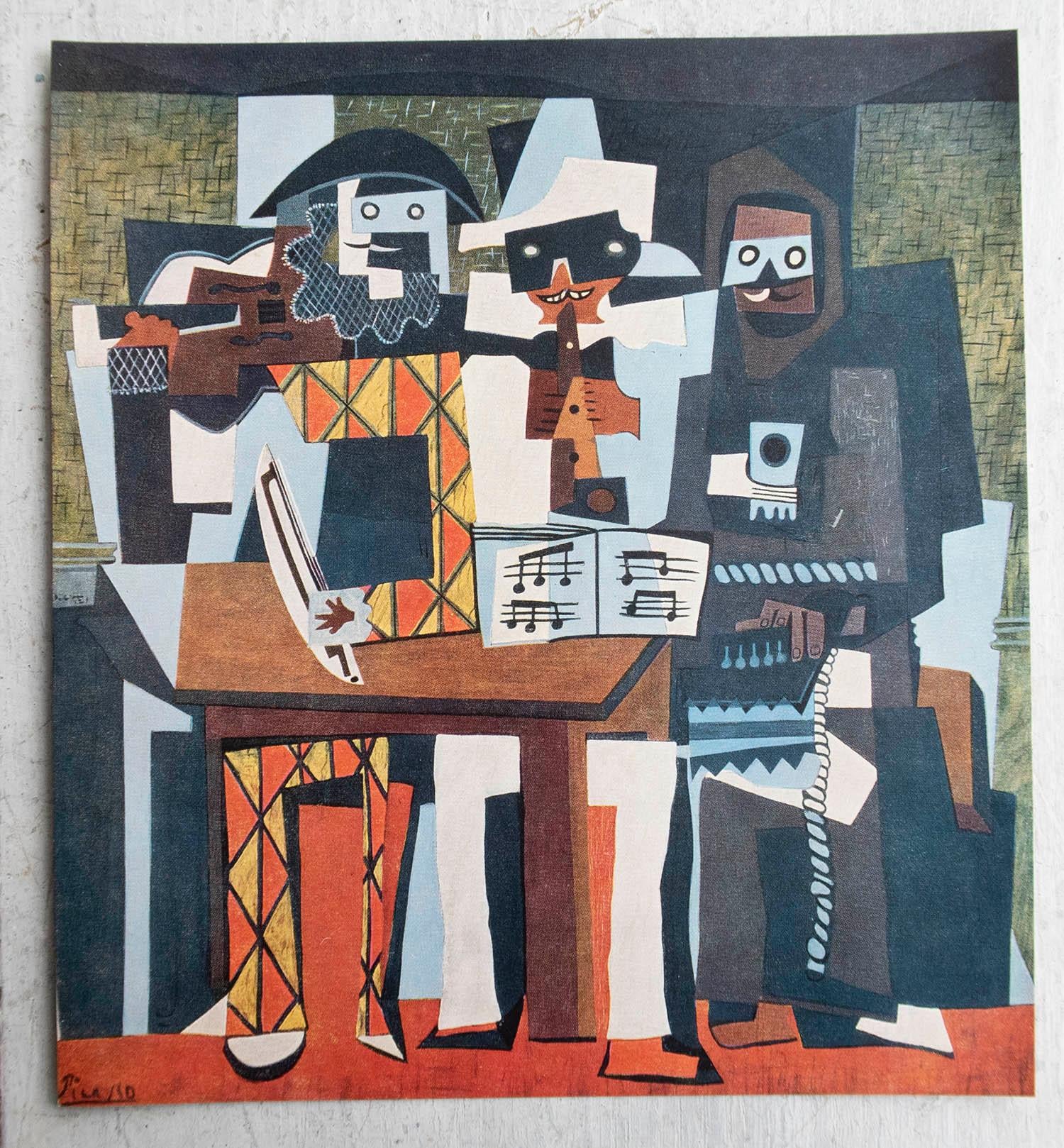 Art Deco Original Vintage Print After Picasso. C.1950 For Sale