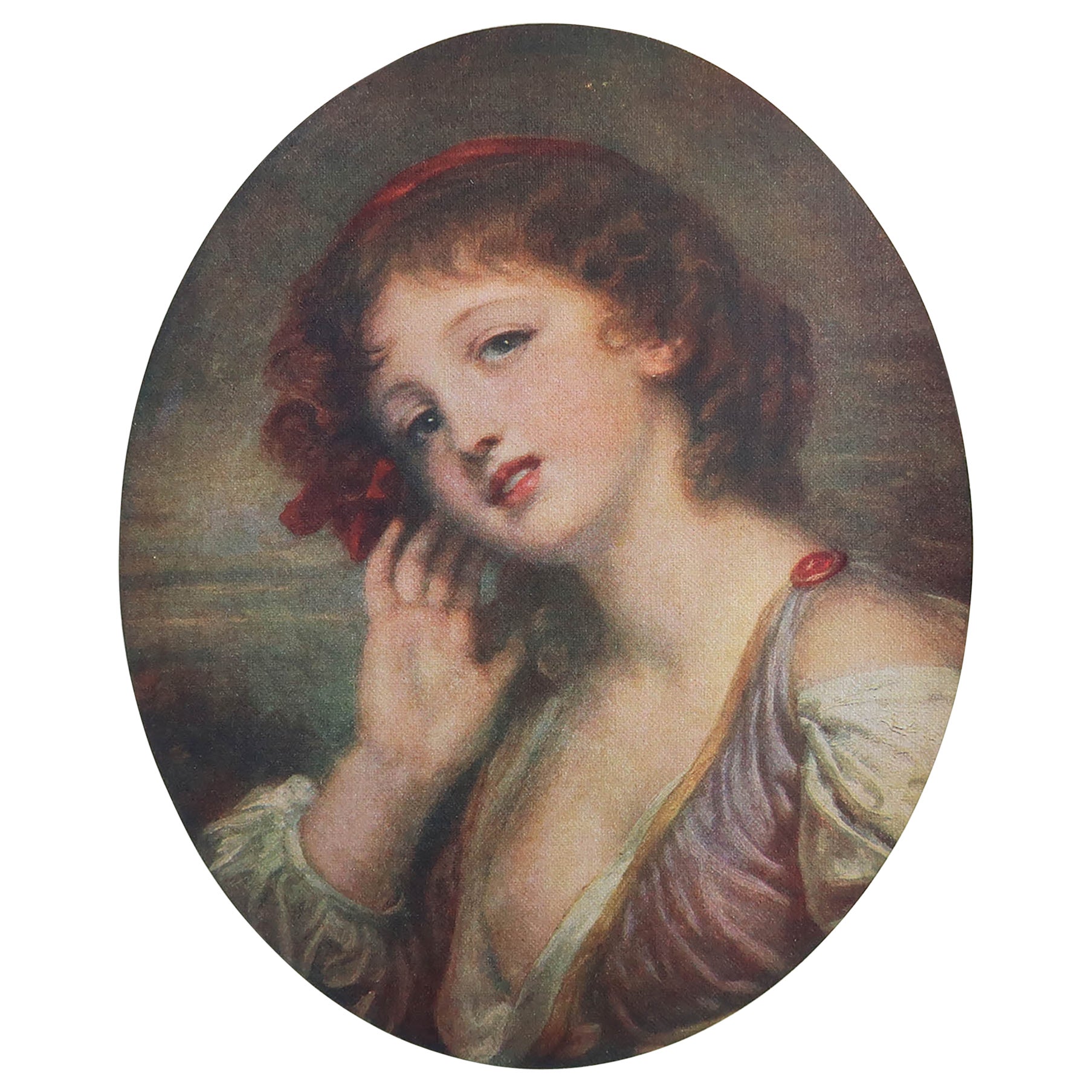 Original Vintage Print AfterJean Baptiste Greuze, circa 1920