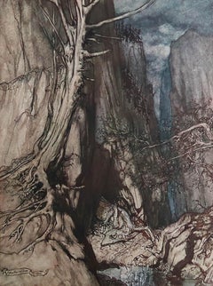 Originaler Vintage-Druck von Arthur Rackham, 1910.
