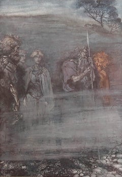 Originaler Vintage-Druck von Arthur Rackham, 1910.