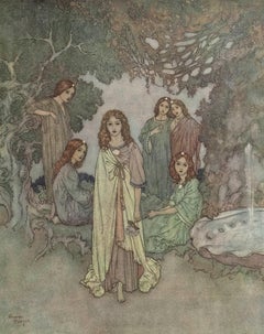 Original Vintage Print by Edmund Dulac, 1911.