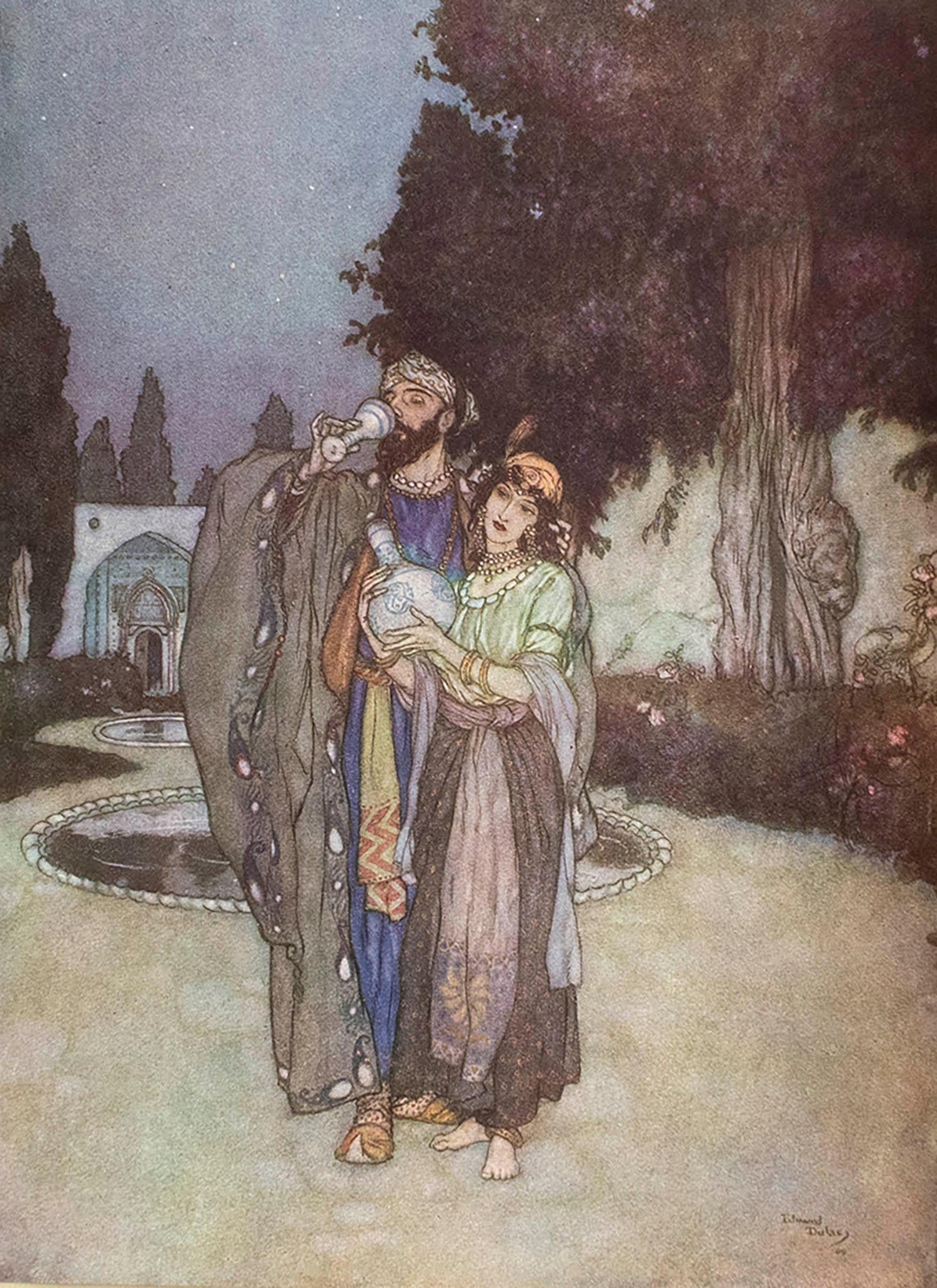 Wonderful image by Edmund Dulac

It is one of the illustrations for 
