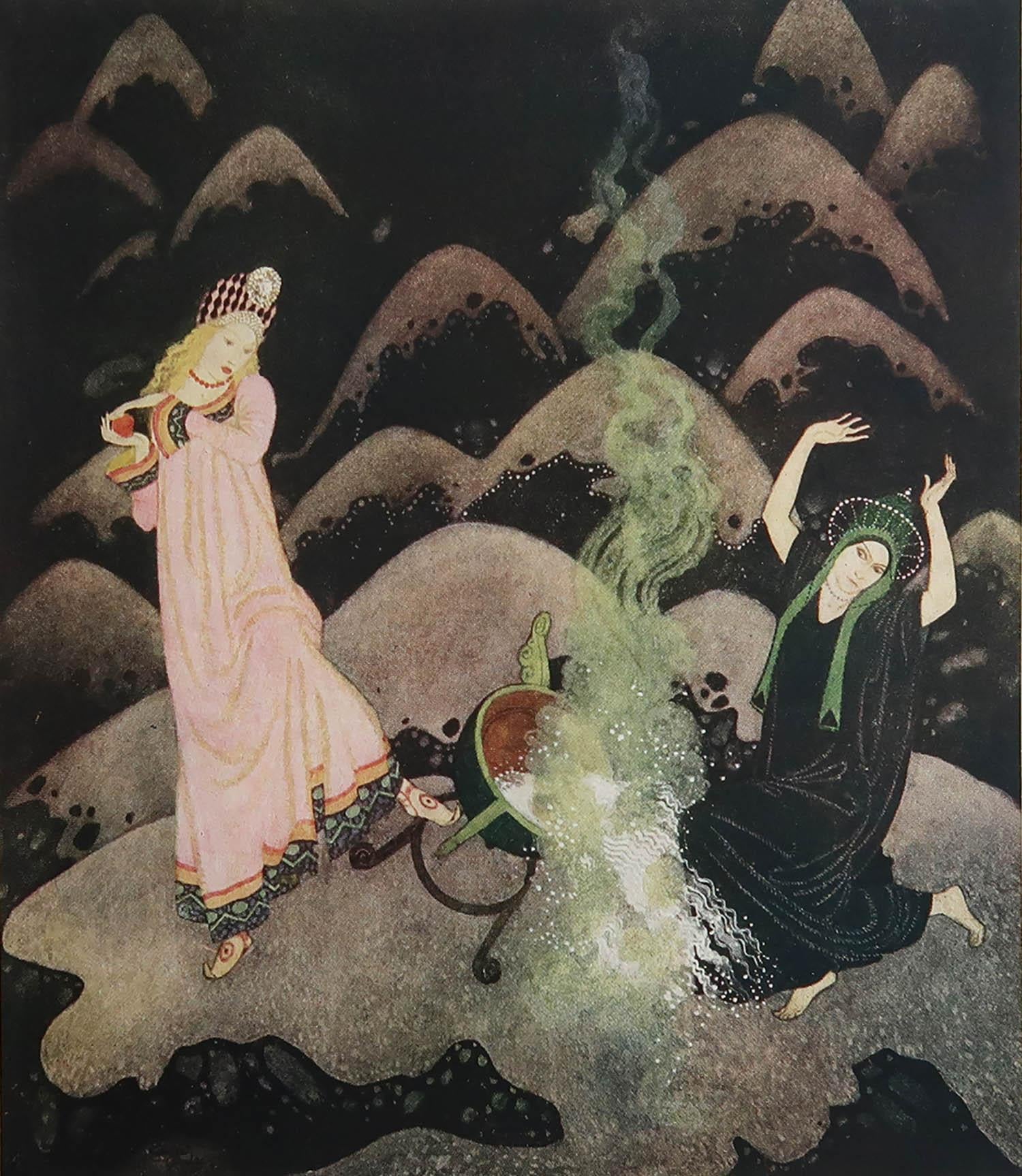 Wonderful image by Edmund Dulac

Tipped in plate onto paper

Lithograph. 

Published C.1930

The measurement given is the paper size not the actual coloured printed image.

Free shipping

