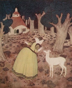 Impression vintage d'origine d'Edmund Dulac, vers 1920