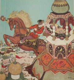 Original-Vintage-Druck von Edmund Dulac, um 1920