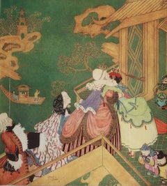 Original-Vintage-Druck von Edmund Dulac, um 1920