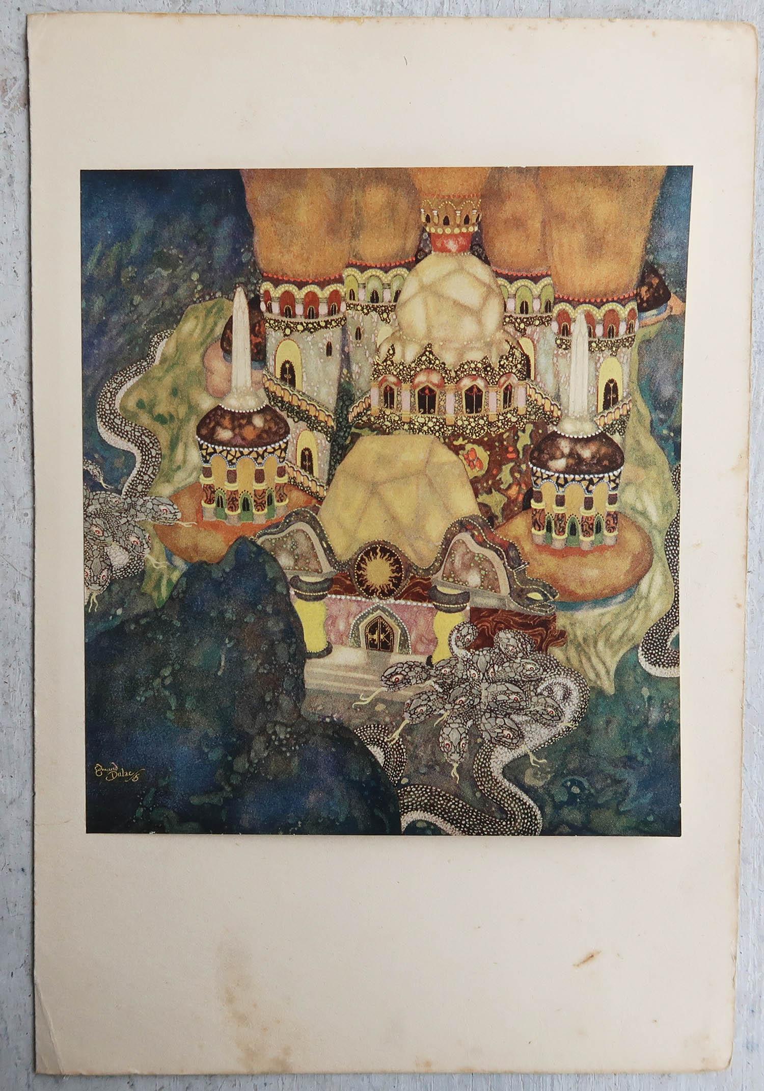 Moresco Stampa originale d'epoca di Edmund Dulac, C.C. 1920 in vendita