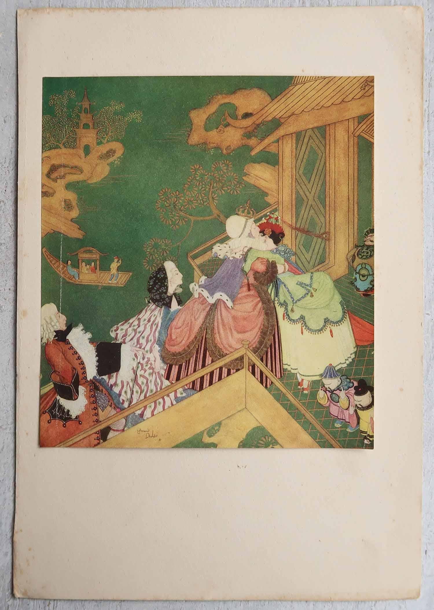 Original-Vintage-Druck von Edmund Dulac, um 1920 (Maurisch) im Angebot