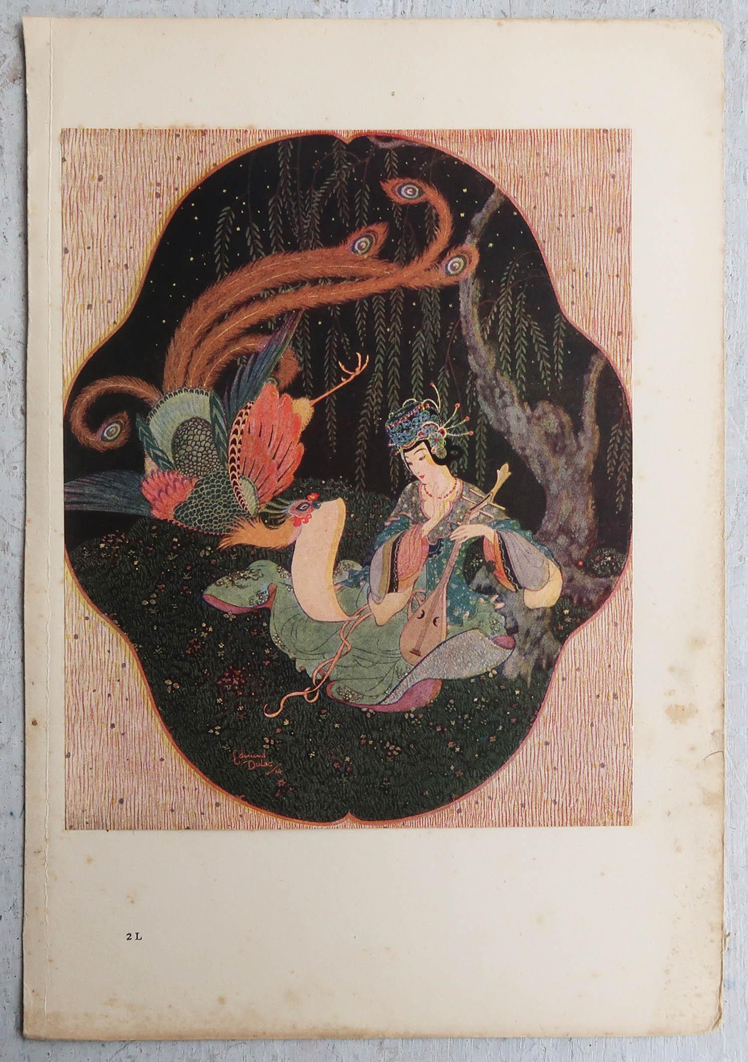 Britannico Stampa originale d'epoca di Edmund Dulac, C.C. 1920 in vendita