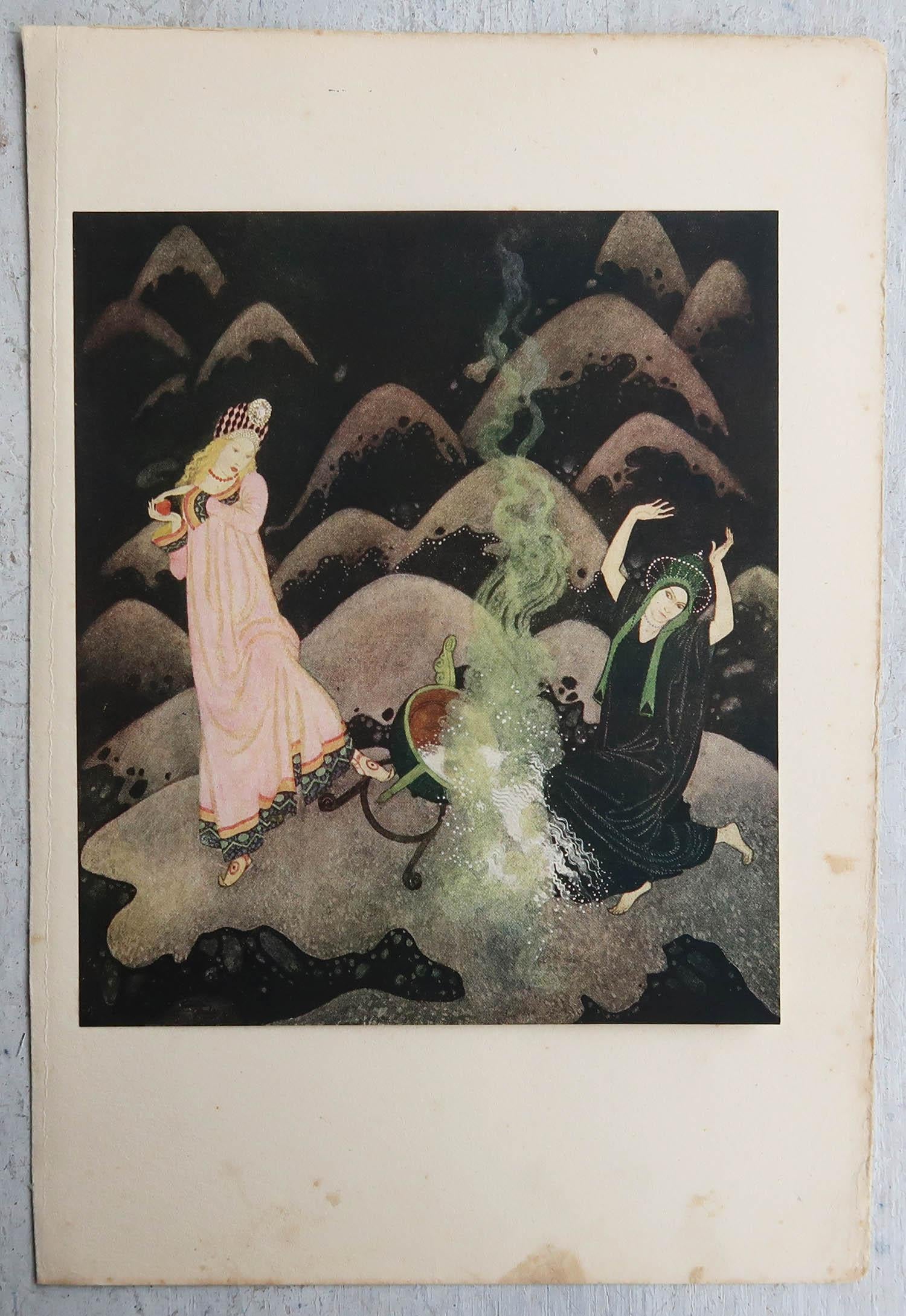 British Original Vintage Print by Edmund Dulac, C.1920