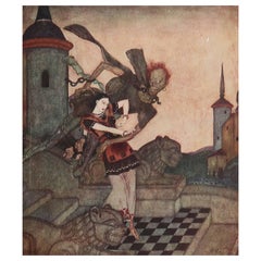 Stampa originale d'epoca di Edmund Dulac, C.C. 1920