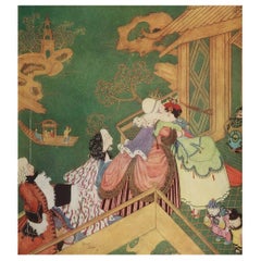 Stampa originale d'epoca di Edmund Dulac, C.C. 1920