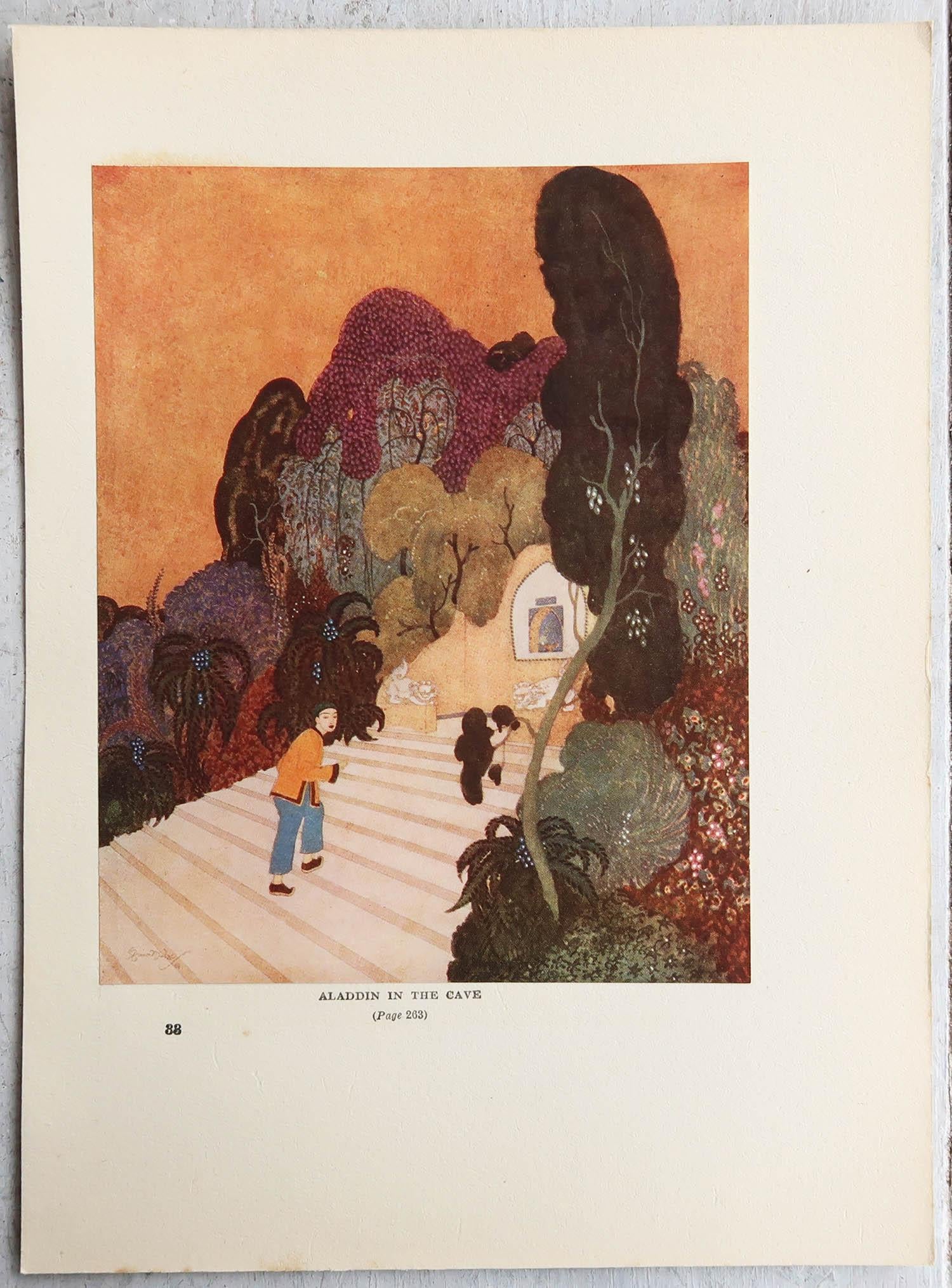 Moresco Stampa originale d'epoca di Edmund Dulac, C.C. 1930 in vendita