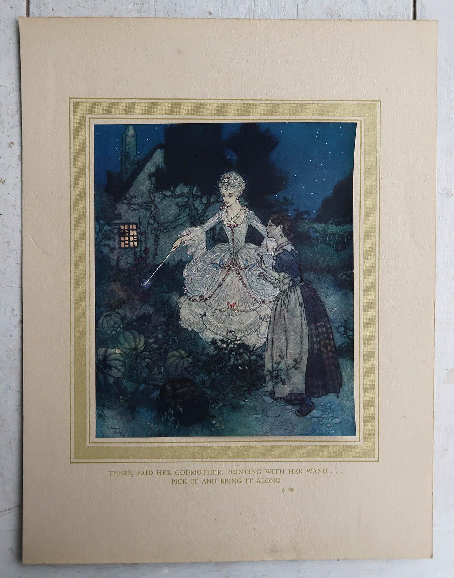 British Original Vintage Print by Edmund Dulac, C.1930 For Sale