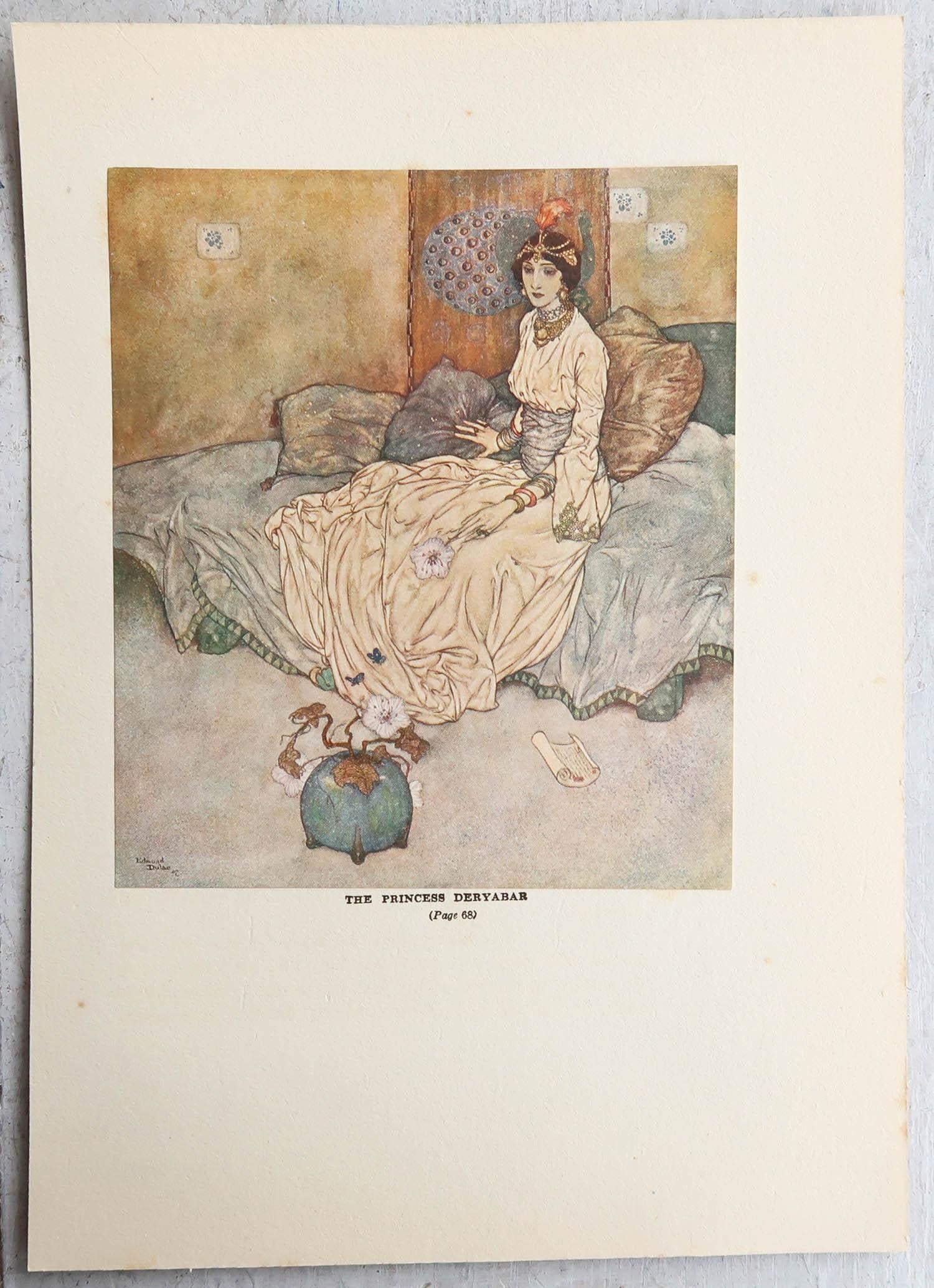 Britannico Stampa originale d'epoca di Edmund Dulac, C.C. 1930 in vendita