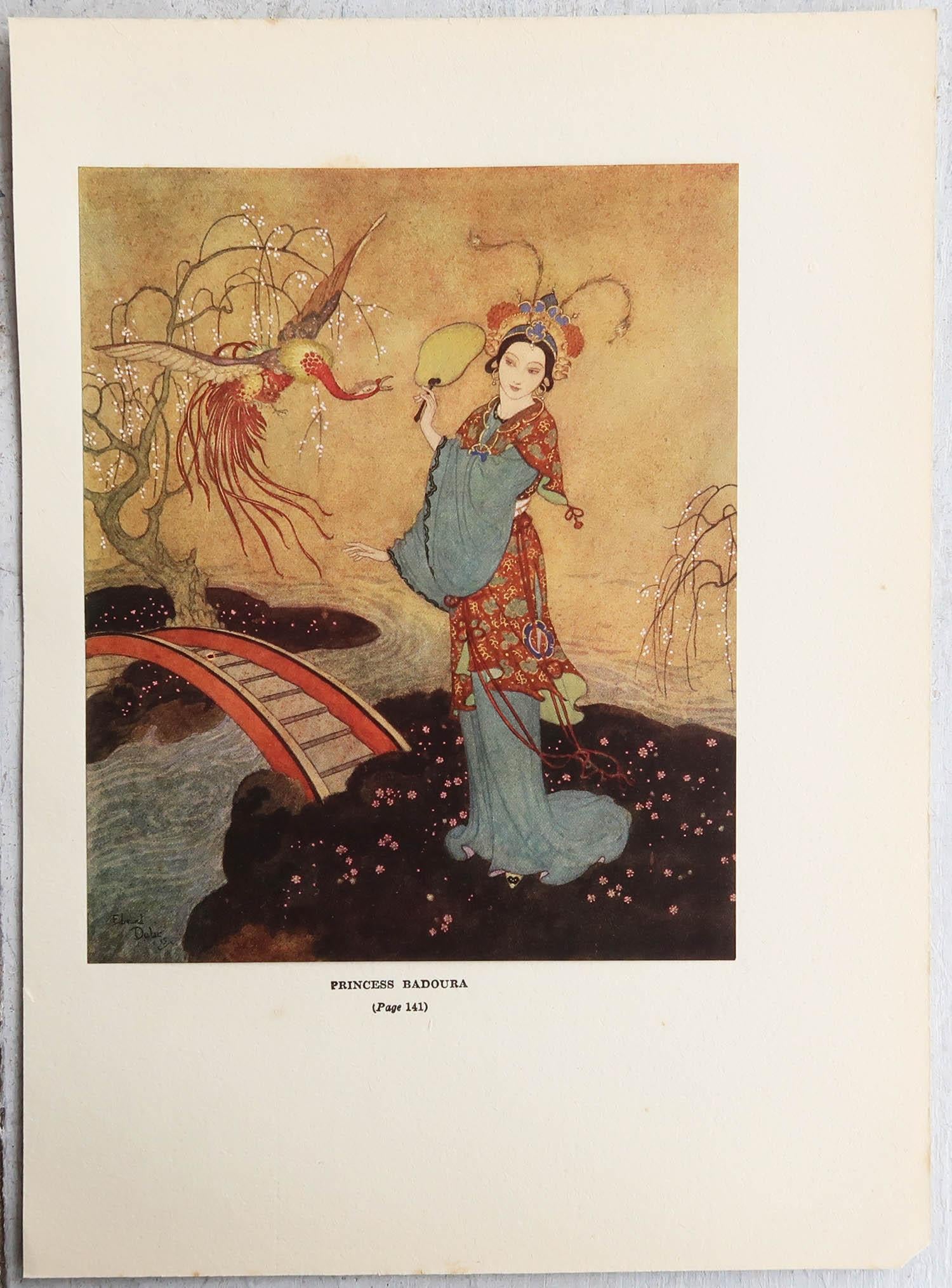 Britannico Stampa originale d'epoca di Edmund Dulac, C.C. 1930 in vendita