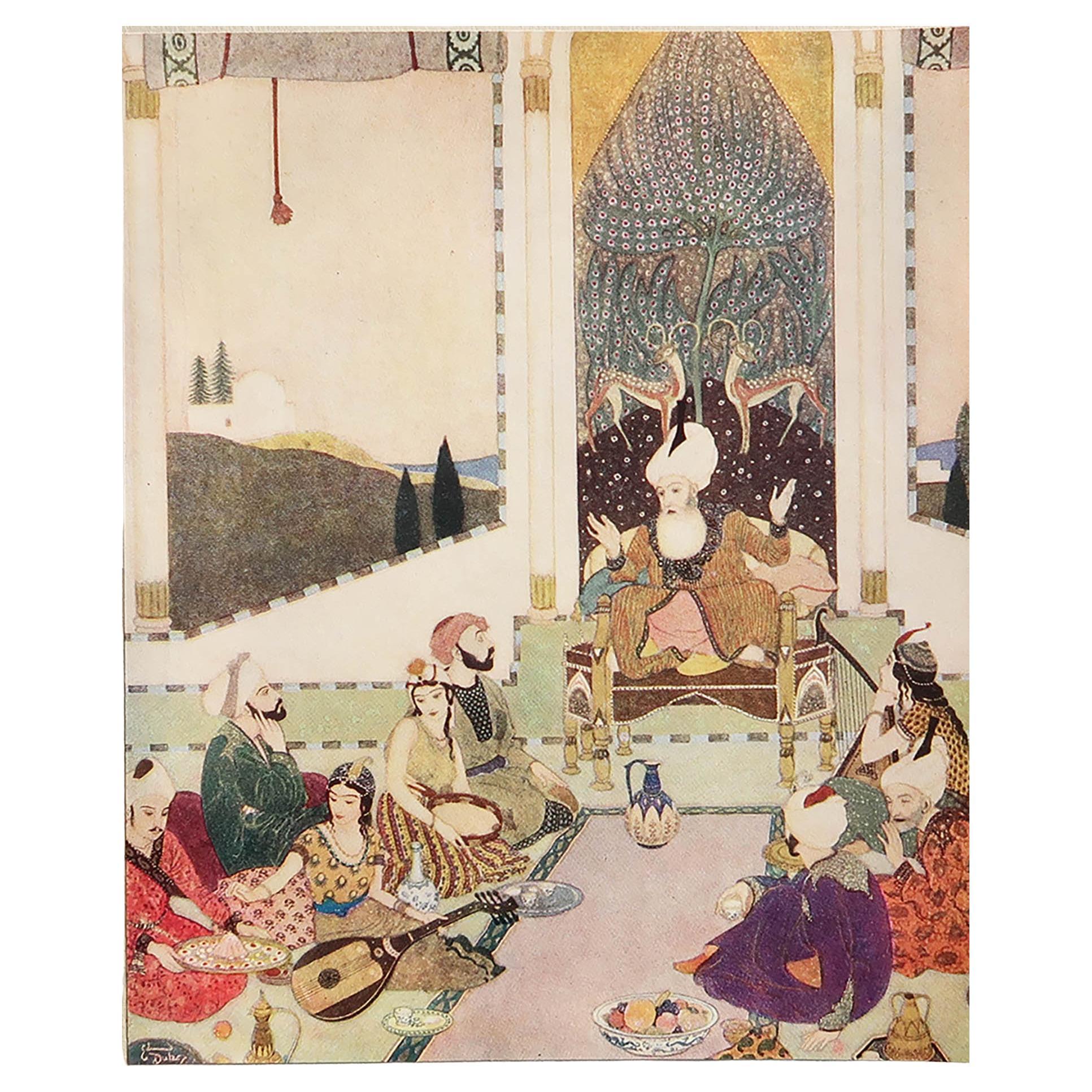 Original Vintage Print by Edmund Dulac, C.1930 For Sale