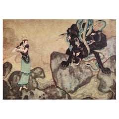 Impression vintage d'origine d'Edmund Dulac, vers 1930