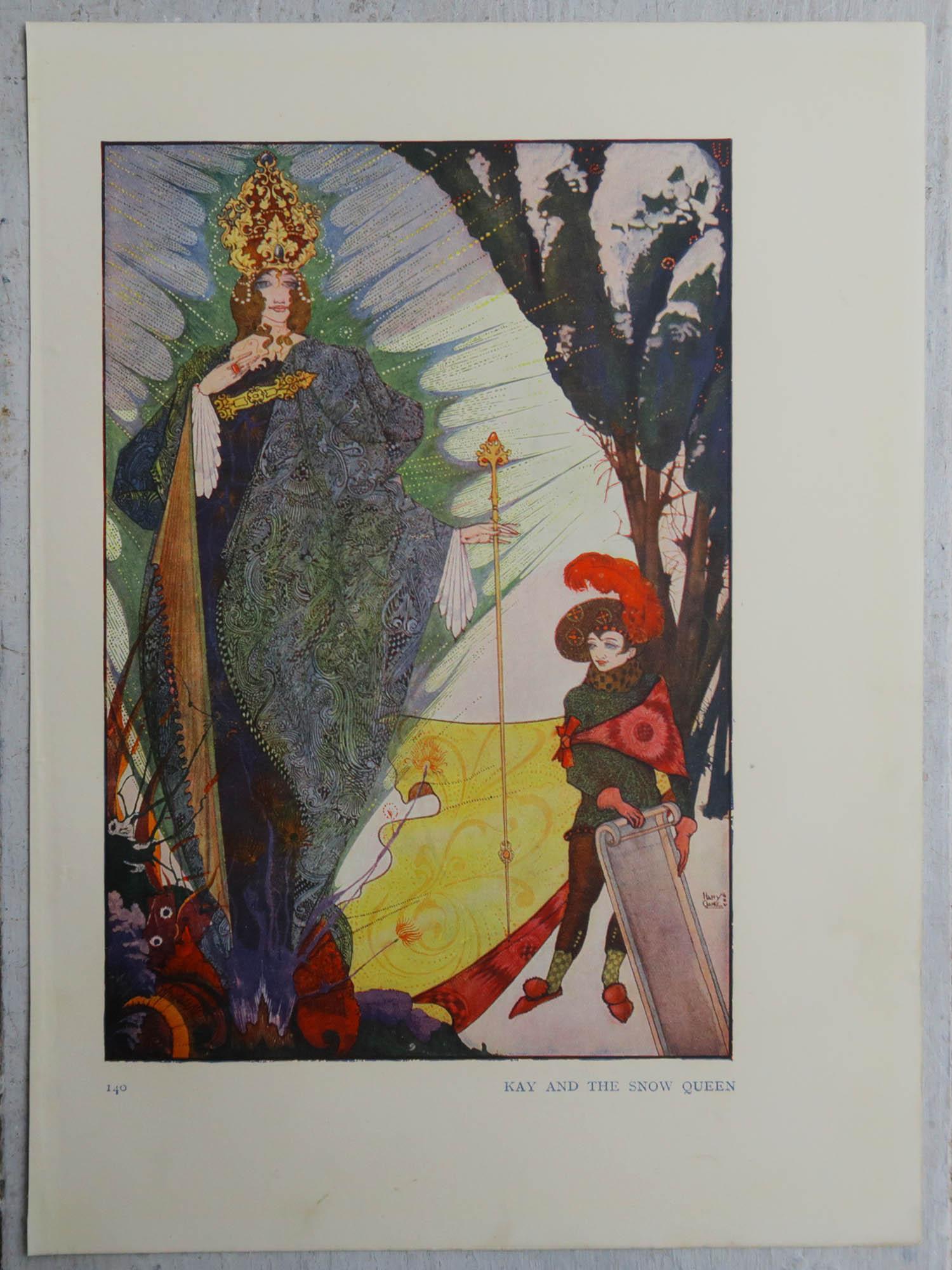 Original Vintage-Druck von Harry Clarke. C.1920 (Art nouveau) im Angebot