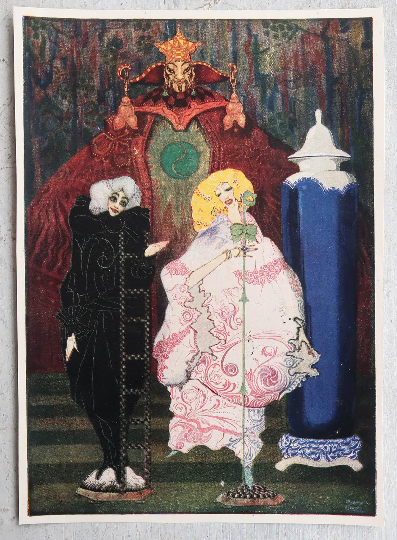 Original Vintage-Druck von Harry Clarke. C.1920 (Britisch) im Angebot
