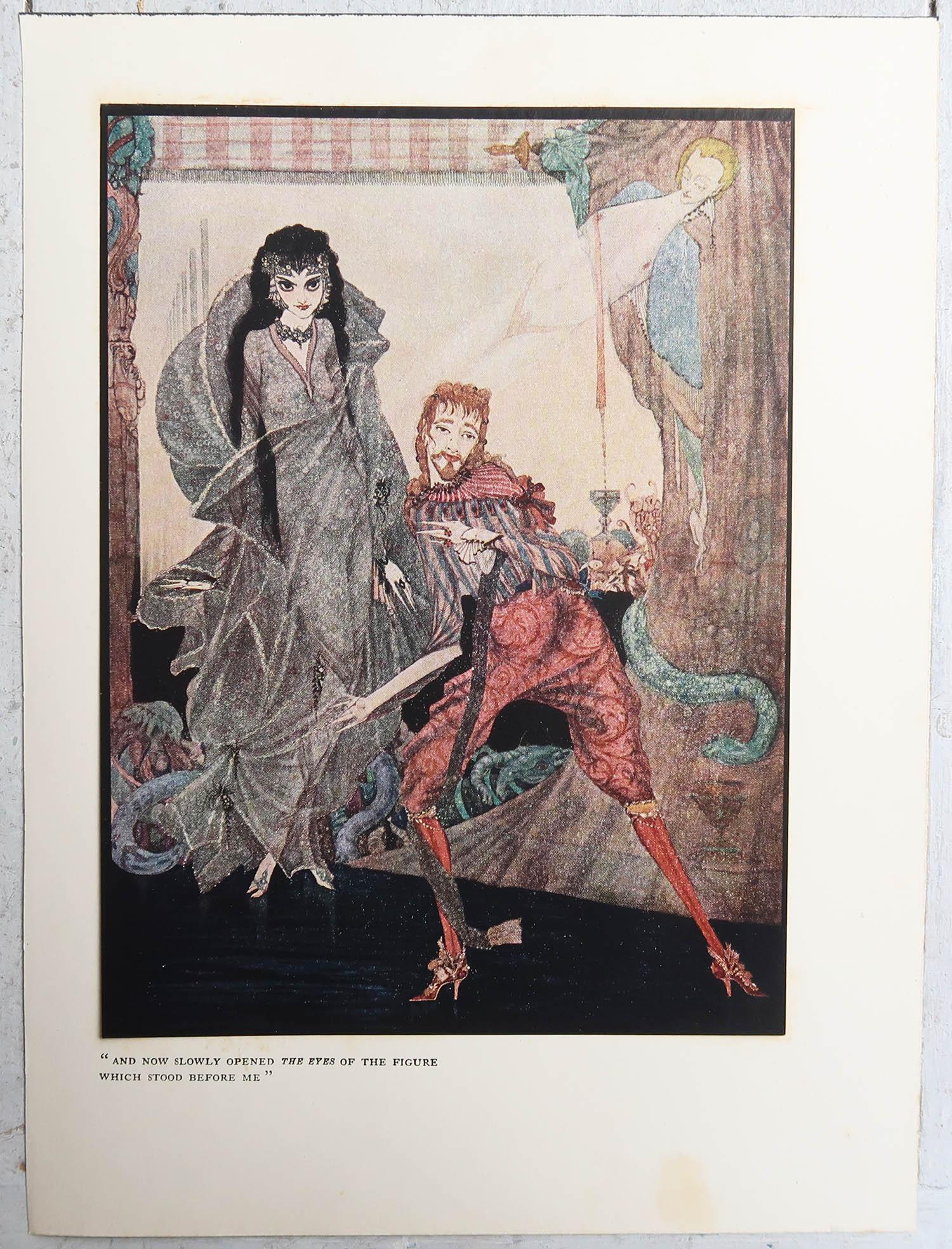 Art Nouveau Stampa originale d'epoca di Harry Clark da 