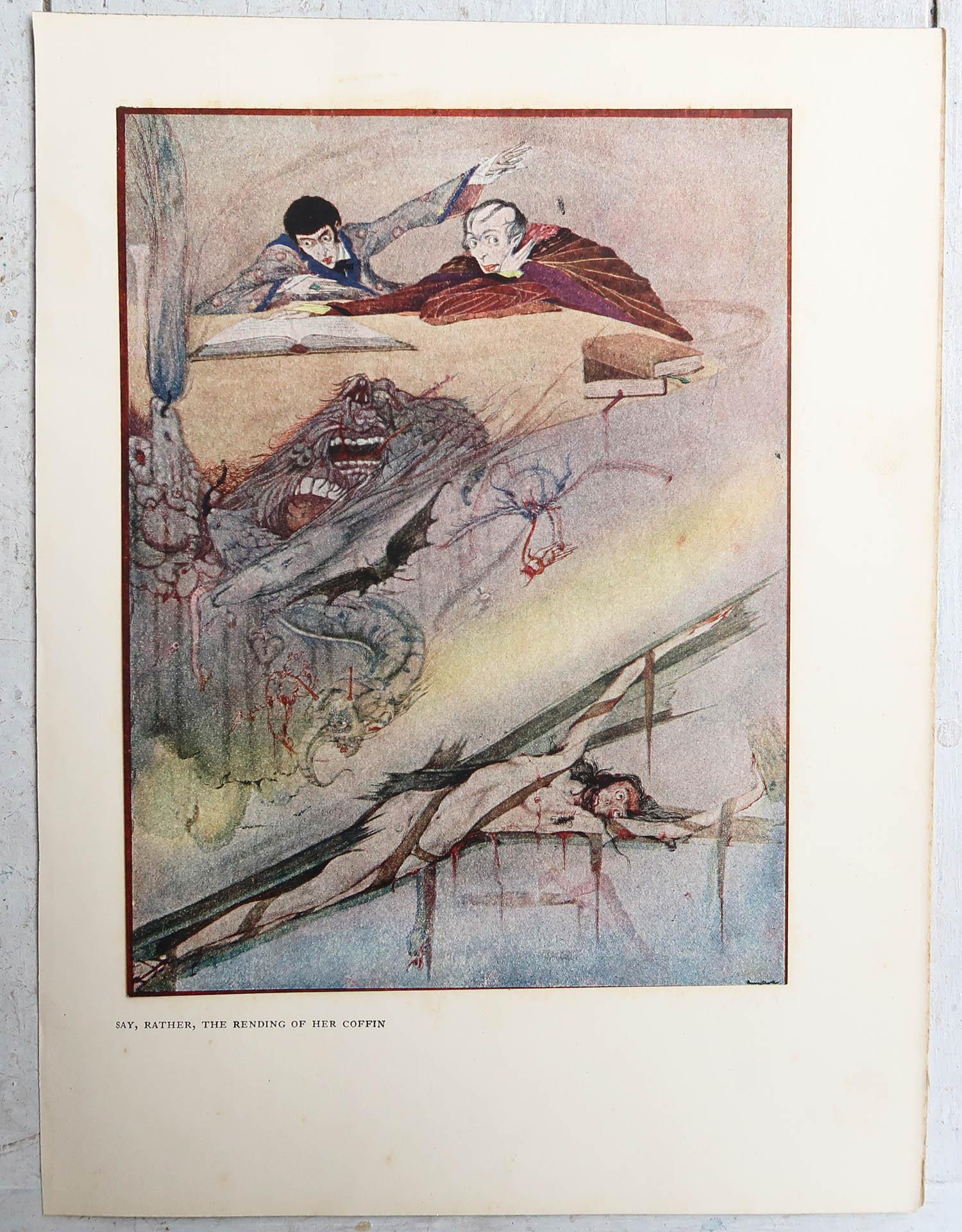 Art Nouveau Stampa originale d'epoca di Harry Clark da 