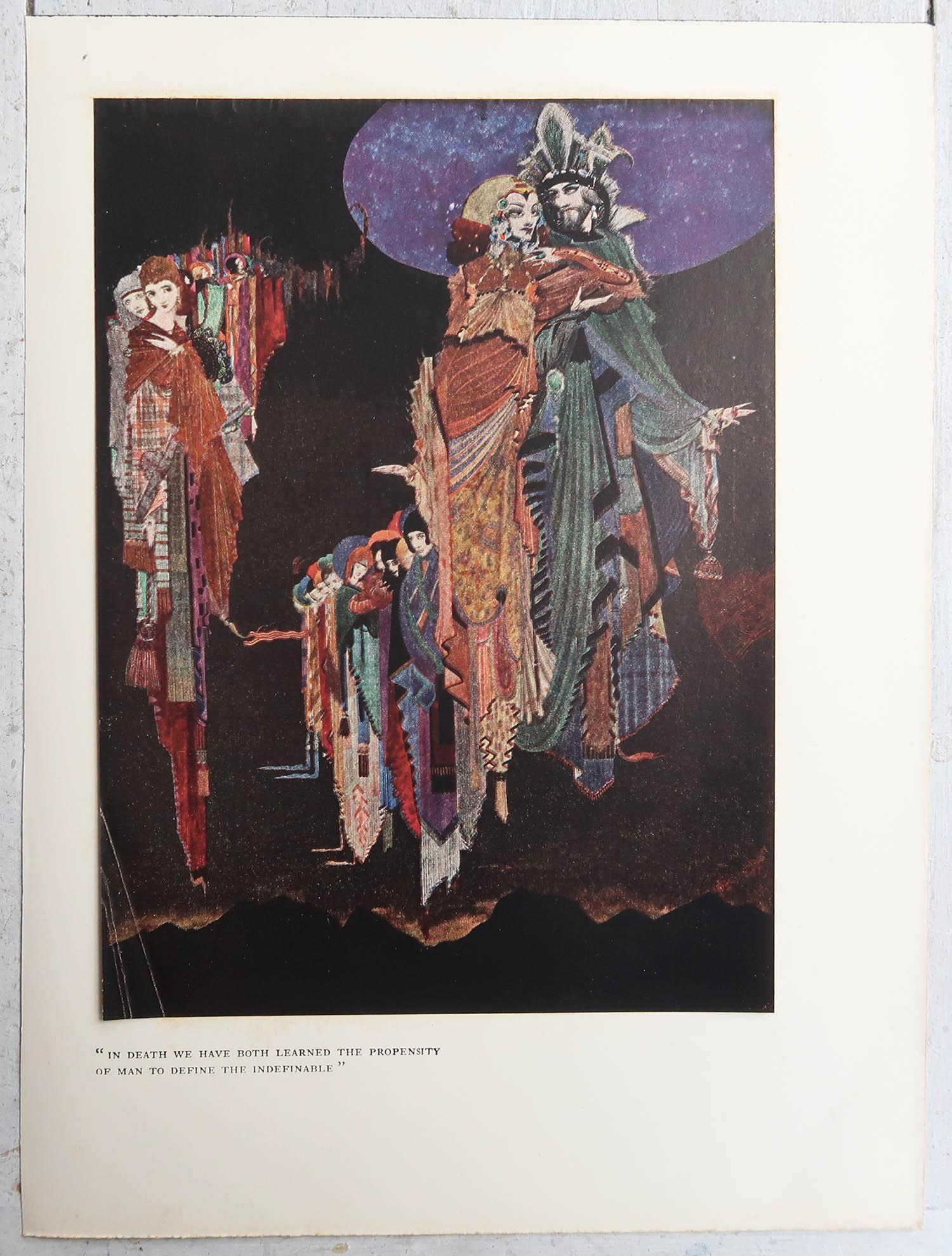 Art Nouveau Stampa originale d'epoca di Harry Clark da 