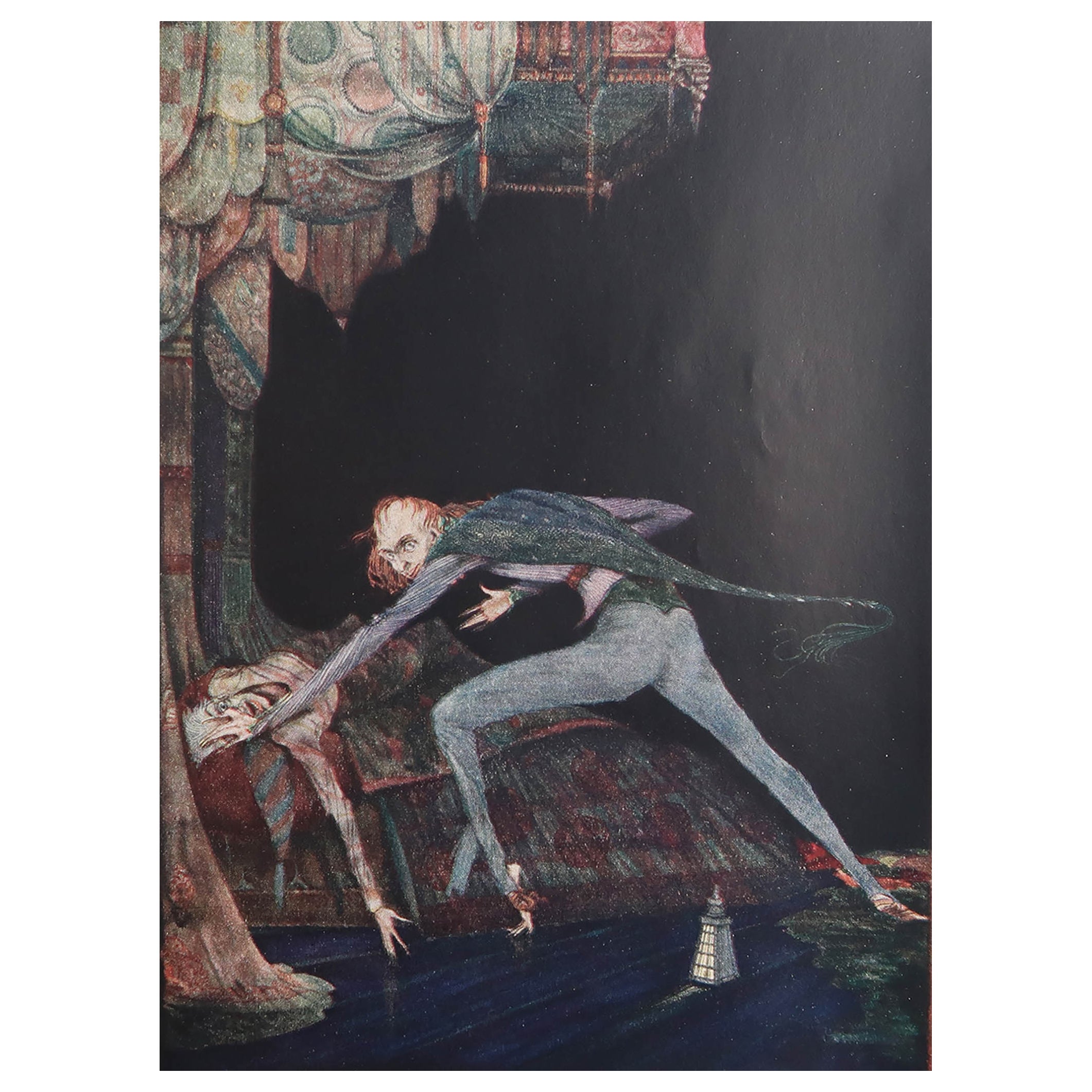 Original Vintage-Druck von Harry Clarke aus Poes „Mystery And Imagination“ 1935