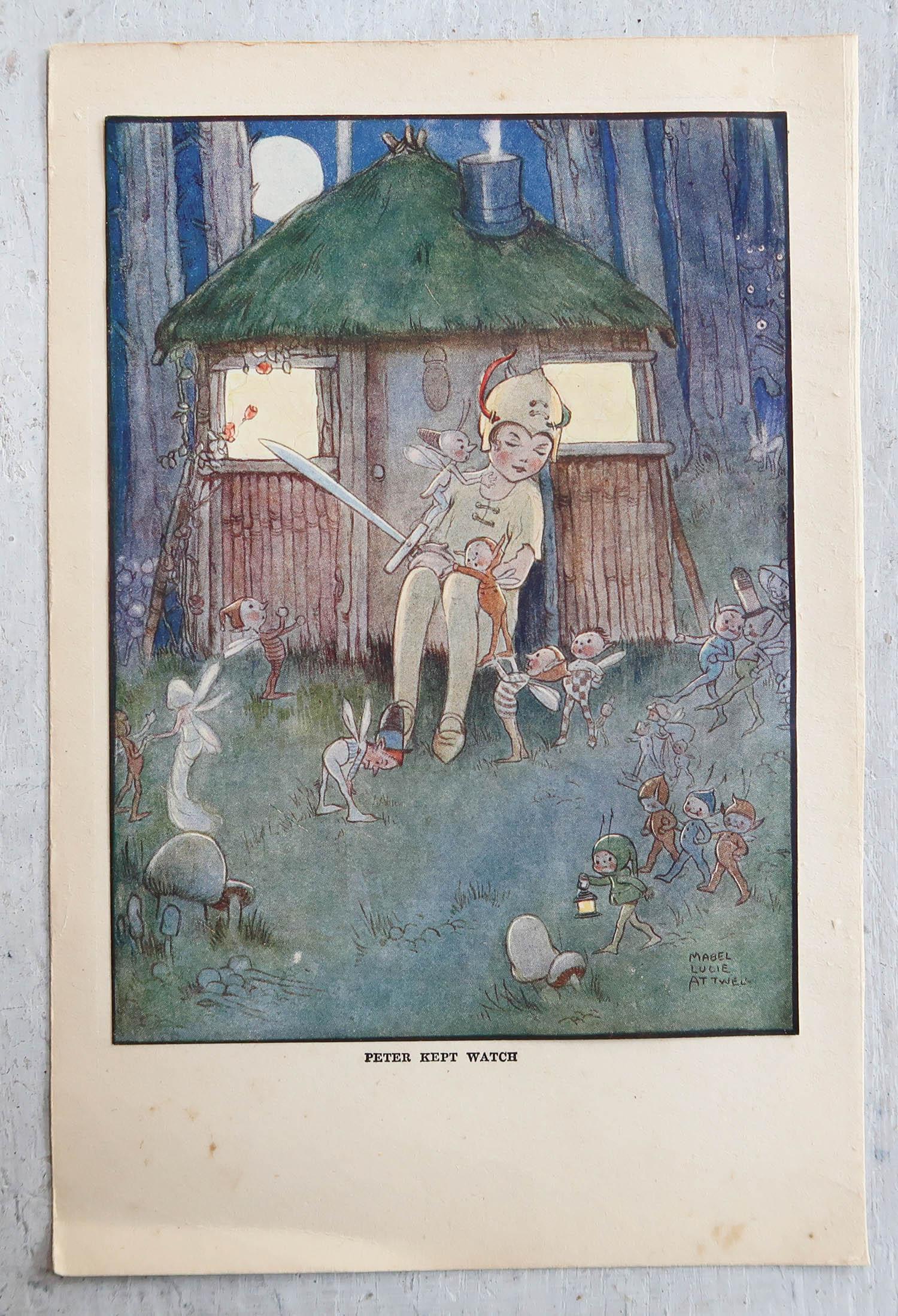 Placca umoristica in metallo di Mabel Lucie Attwell, per il bagno, motivo Please Remember, 15 x 20 cm