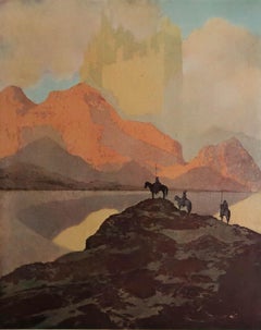 Original Vintage Print by Maxfield Parrish, 1909