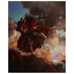 Original Antique Print by Maxfield Parrish, 1909