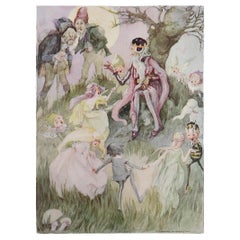 Original Vintage Print of Fairies by Anne Anderson, C.1920