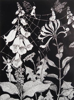 Original Vintage Print of Fairies by Winifred Bromhall, circa 1900