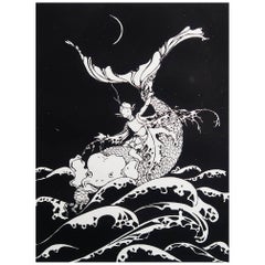 Original Vintage Print of Fairies by Winifred Bromhall, circa 1900