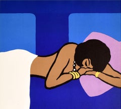 Original Vintage Railway Poster A Night In Sleeping Car SNCF Sleeper Train Art